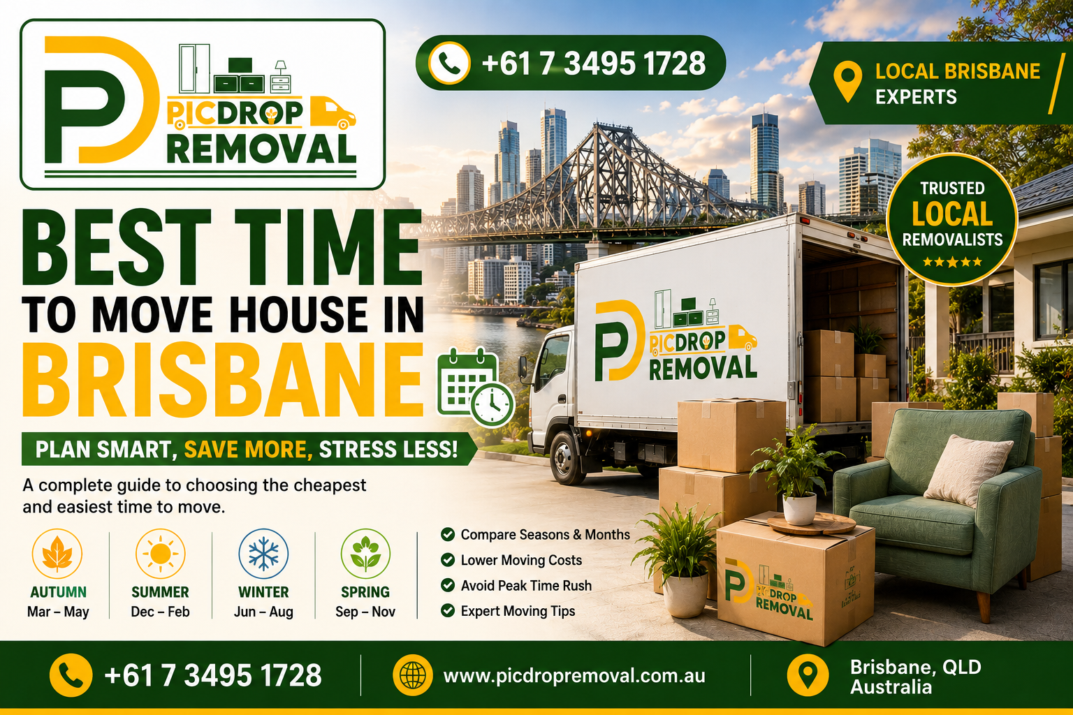 Best Time to Move House in Brisbane | PicDrop Removal