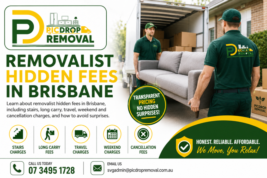 Removalist Hidden Fees: What Brisbane Movers Don’t Always Tell You | Pic Drop Removal