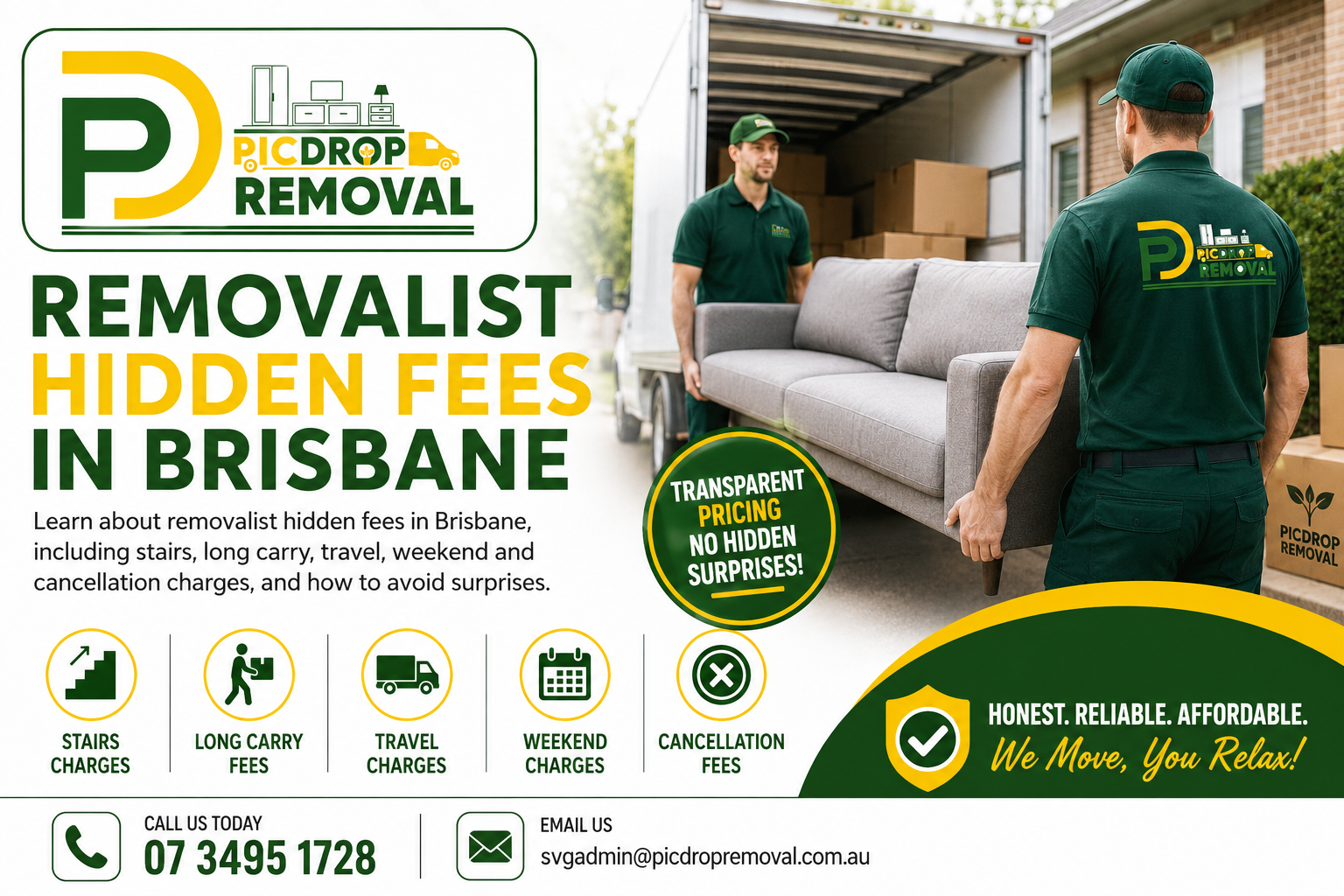 Removalist Hidden Fees: What Brisbane Movers Don’t Always Tell You | Pic Drop Removal